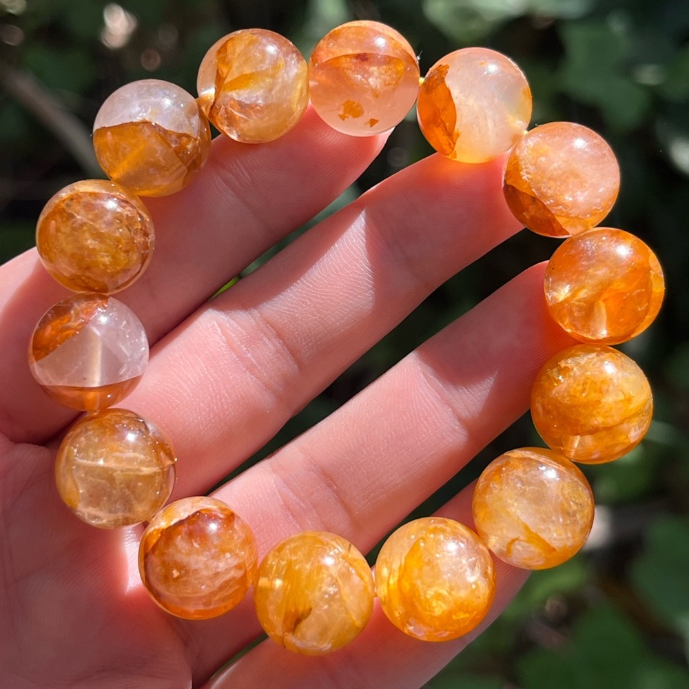 14.5mm stretchable golden healer bracelet‎